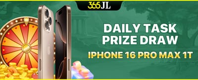 iPhone 16 Pro Max Jackpot Draw promotional banner